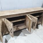 Blue City Decor Heritage Carved 4-Door TV Console - Image 7