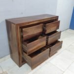 Blue City Decor Boston Six-Drawer Solid Wood Dresser - Image 3