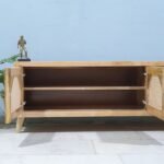 Blue City Decor Arched Rattan Crest TV Cabinet - Image 10