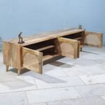 Blue City Decor Arched Rattan Crest TV Cabinet - Image 6