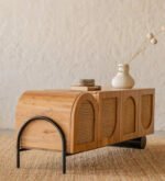 Blue City Decor Rattan Harmony Wooden TV Console - Image 4