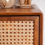 Blue City Decor Rattan Crest Tallboy Chest of Drawers - Image 6
