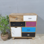 Blue City Decor Vivid Contemporary Wooden Dresser - Image 2