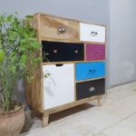 Blue City Decor Vivid Contemporary Wooden Dresser - Image 5