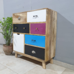 Blue City Decor Vivid Contemporary Wooden Dresser - Image 8