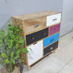 Blue City Decor Vivid Contemporary Wooden Dresser - Image 3