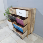 Blue City Decor Vivid Contemporary Wooden Dresser - Image 7