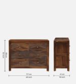 Blue City Decor Provincial Sheesham Solid Wood Dresser - Image 2