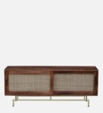 Blue City Decor Woven Harmony Mango TV Cabinet - Image 2