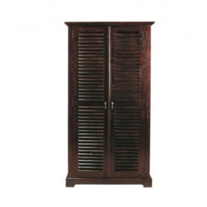 Buy Blue City Decor Urban Shutter Solid Wood Storage Wardrobe | Wardrobe | Wooden Wardrobe | Almirah | Wooden Almirah | Bedroom Furniture | Solid Wood Furniture | Blue City Decor
