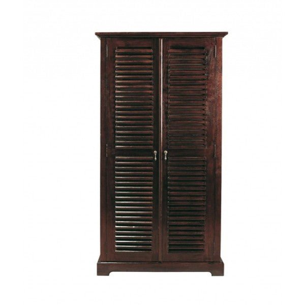 Buy Blue City Decor Urban Shutter Solid Wood Storage Wardrobe | Wardrobe | Wooden Wardrobe | Almirah | Wooden Almirah | Bedroom Furniture | Solid Wood Furniture | Blue City Decor