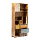 Blue City Decor Contemporary Vivid Mango Bookcase - Image 3