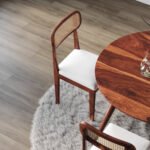 Blue City Decor Heritage Round Solid Wood Dining Set - 4 seater - Image 6