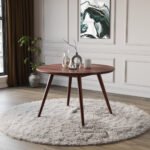 Blue City Decor Heritage Round Solid Wood Dining Set - 4 seater - Image 7