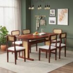 Blue City Decor Elegant Home Dining Table Set – 6 Seater