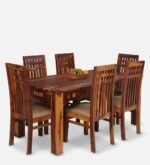 Blue City Decor Signature Collection 6 Seater Dining Table for Family Dining - Image 2