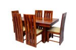 Blue City Decor AmberCraft 6 Seater Dining Table Solid Wood Set - Image 2
