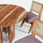 Blue City Decor Elara Premium Wooden Dining Collection – Four Seater - Image 8