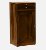 Blue City Decor Urban Luxe Bar Cabinet with Rich Natural Tones - Image 2