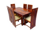 Blue City Decor AmberCraft 6 Seater Dining Table Solid Wood Set - Image 4