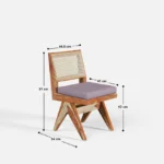 Blue City Decor Elara Premium Wooden Dining Collection – Four Seater - Image 5