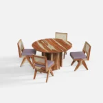 Blue City Decor Elara Premium Wooden Dining Collection – Four Seater - Image 3
