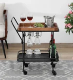 Blue City Decor Midnight Series Premium Bar Cabinet Unit