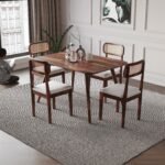 Blue City Decor HeritageCraft Sheesham Dining Table Set for Six Seater - Image 4