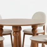 Blue City Decor Urban Crest 4 Seater Dining Table Set - Image 3