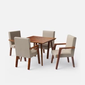 Buy Blue City Decor Verona Solid Wood 4 Seater Dining Table Set | Dining Table Set | Wooden Dining | Wooden Dining Table Set | Dining Room Furniture | Solid Wood Furniture | Blue City Decor