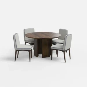 Blue City Decor Aurora 4-Seater Wooden Dining Set | Dining Table | Wooden Dining Table | Dining Table Set | Dining Room Furniture | Blue City Decor