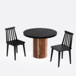 Buy Blue City Decor Eclipse Finish Compact Dining Set | Dining | Dining Set | Wooden Dining Set | Dining Room Furniture | Blue City Decor