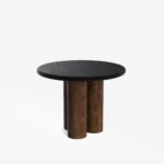 Blue City Decor Eclipse Modern Black Dining Table Set – 2 Seater - Image 3