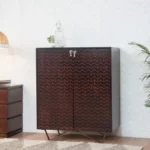 Buy Blue City Decor Timeless Elegance Home Bar Cabinet Unit | Bar Cabinet | Wooden Bar Cabinet | Bar Furniture | Solid Wood Furniture | Blue City Decor