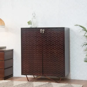 Buy Blue City Decor Timeless Elegance Home Bar Cabinet Unit | Bar Cabinet | Wooden Bar Cabinet | Bar Furniture | Solid Wood Furniture | Blue City Decor