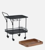 Blue City Decor Midnight Series Premium Bar Cabinet Unit - Image 3