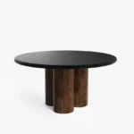 Blue City Decor Eclipse Modern Black Dining Table Set – 2 Seater - Image 11