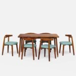 Blue City Decor Verona Contemporary 4-Seater Dining Table Set - Image 6