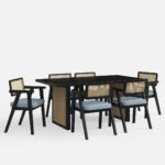 Blue City Decor Heritage Dining Arrangement with Premium Seating – 8 Seater - Image 4