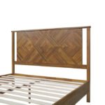 Blue City Decor Mahir Heritage Tone Solid Wood Bed - Image 5