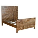 Blue City Decor Tarang Sculpted Solid Wood Bed - Image 2
