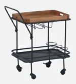 Blue City Decor Midnight Series Premium Bar Cabinet Unit - Image 4