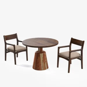 Buy Blue City Decor Sierra Classic Wooden Dining Set – 2 Seater | Dining Set | Wooden Dining Set | Dining Room Furniture | Solid Wood Furniture | Blue city Decor