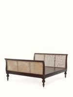 Blue City Decor Rattan Elegance Solid Wood Bed - Image 2
