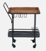 Blue City Decor Midnight Series Premium Bar Cabinet Unit - Image 5