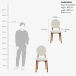 Blue City Decor Urban Crest 4 Seater Dining Table Set - Image 13