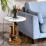 Blue City Decor Ethereal Haven Rose Gold Side Table - Image 2