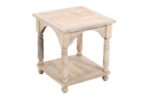 Blue City Decor Arch Hand Carved Solid Wood End Table - Image 3