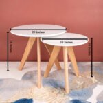 Blue City Decor Glider Scandinavian Nesting Table Set - Image 7