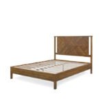 Blue City Decor Mahir Heritage Tone Solid Wood Bed - Image 3